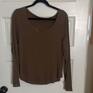 Old Navy Brown Long Sleeve Women's Top